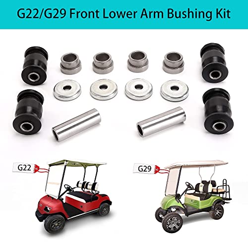 10L0L Golf Cart Front Lower Arm Bushing Kit for Yamaha G&E G22 G29,Front Control Arm Bush Collar Thrust Cover OEM #2HR-23526-00-00/90381-18001-00/90387-12016-00/JN6-F2124-10-00/401-22128-01-00 - Image 3