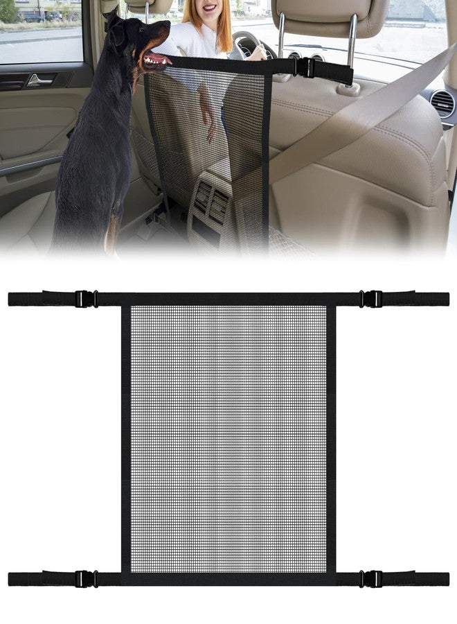 PLALEI Dog Car Barrier Net,Adjustable Mesh Fence with Ropes & Hooks One-Piece Design Universal for Cars, SUVs, Pickups, Trucks and Vans (21x21 Inches) - Image 1
