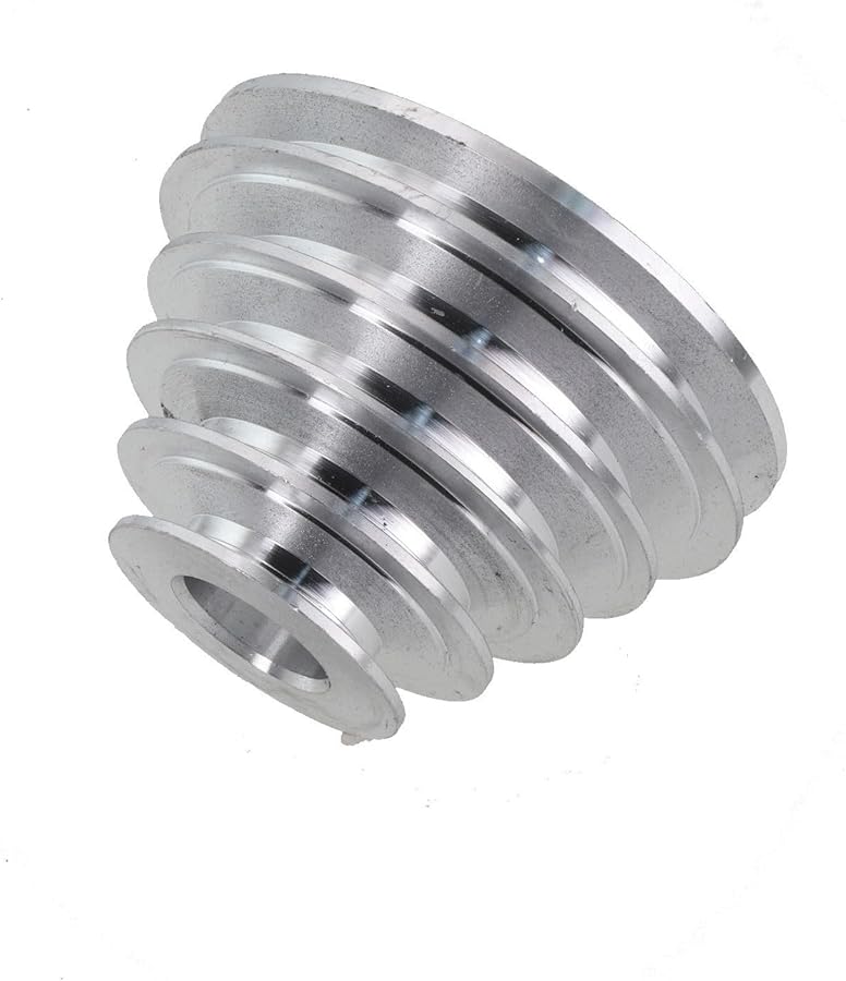 Pagoda 5 Step Aluminum Pulley Wheel 22mm Bore for V Belt Timing Belt Drill Press - Image 4