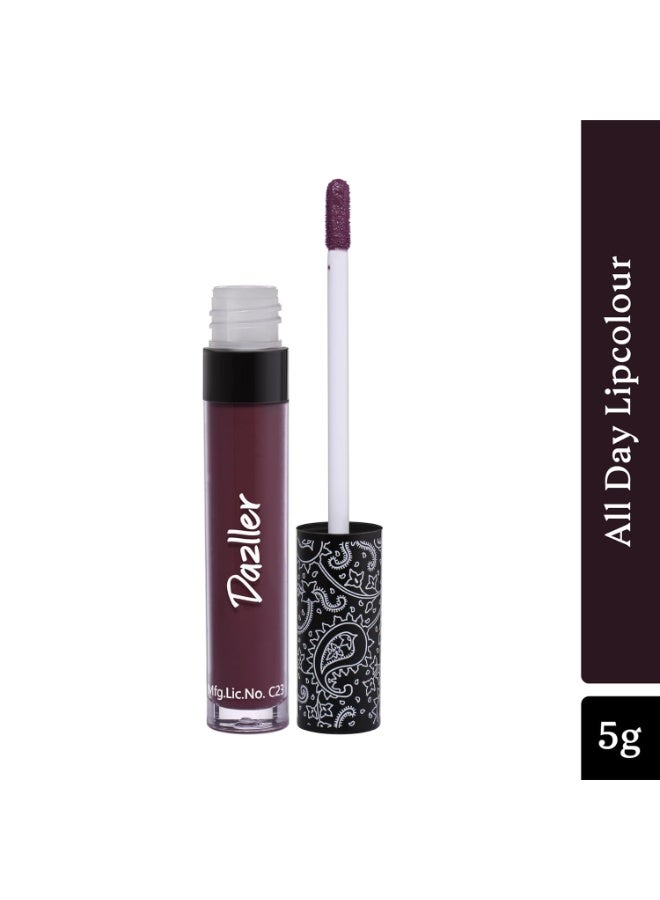 دازلير أحمر شفاه دازلر أول داي، 5 غرام، DLC038-جرانيت، لون مطفي فائق الكثافة، مقاوم للتلطخ، لا يترك أثراً، خفيف الوزن، يدوم حتى 8 ساعات - Image 3