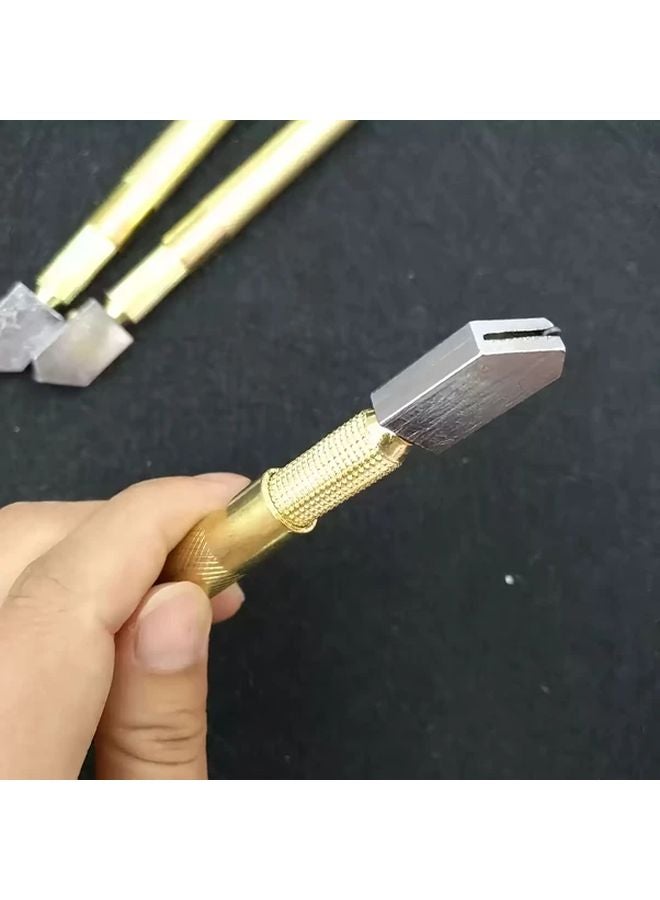 Multi Function Diamond Glass Cutter Manual Tile And Mirror Cutting Tool Golden Steel Craft 1pc Glass Knife 01 - Image 3