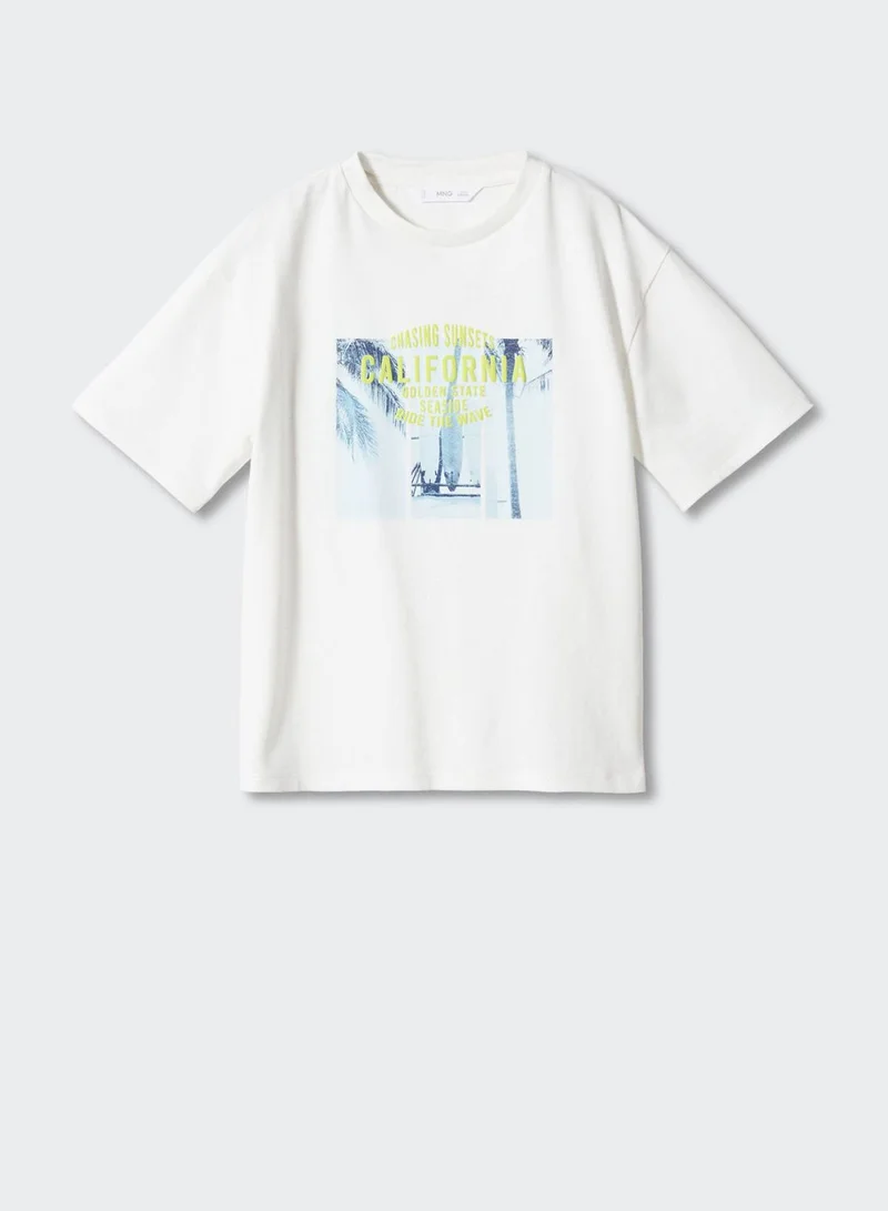 MANGO Kids California Print T-Shirt