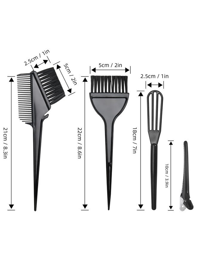 ROOHUA ROOHUA Hair Coloring Kit - 12 Pcs Dye Kit with Brush, Bowl, Agitator, Clips, Gloves, Shower Caps & Ear Muffs - Image 3