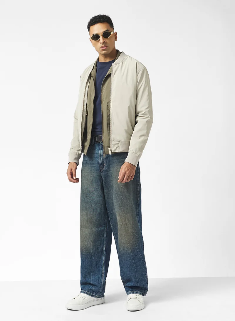 برايف سول Harrington Zip Through Bomber Jacket