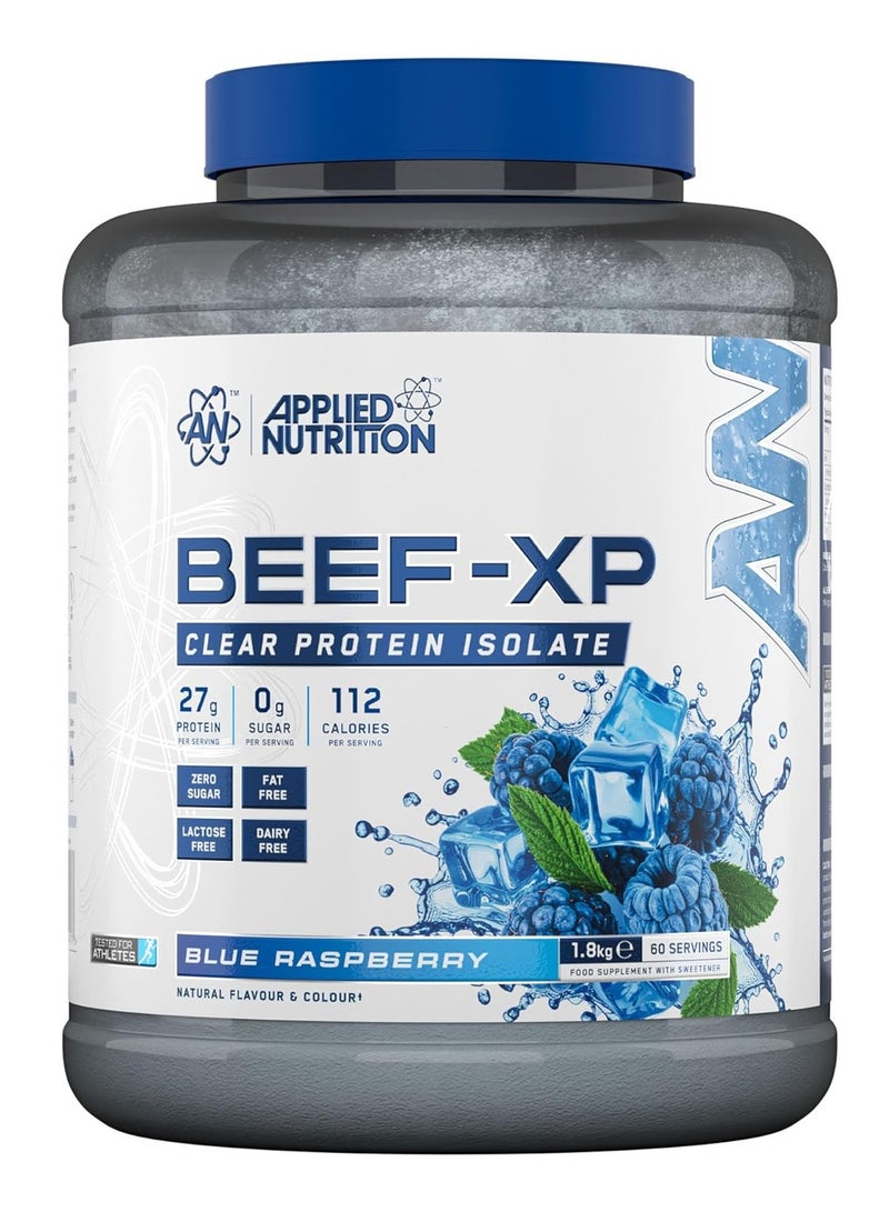 Applied Nutrition Beef XP Clear Protein Isolate Blue Raspberry 1.8 Kg - Image 1