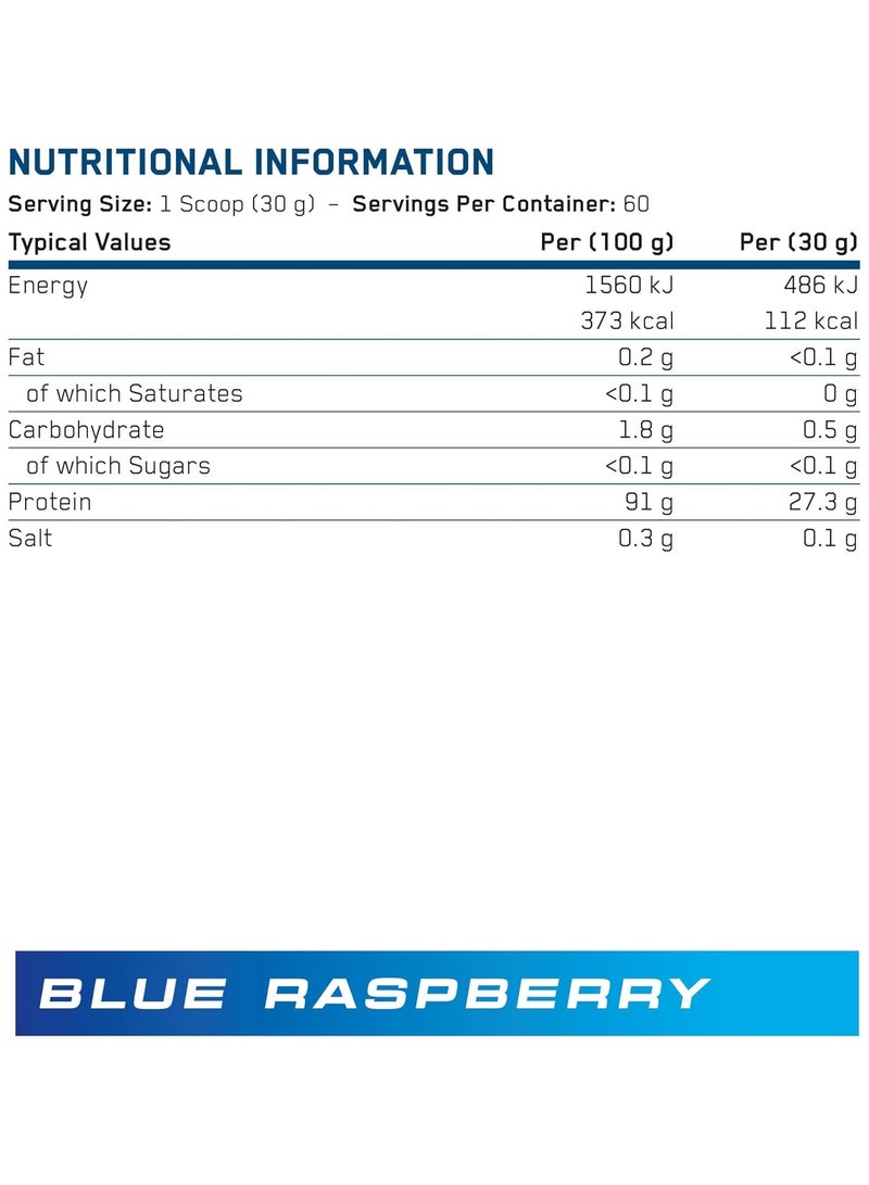 Applied Nutrition Beef XP Clear Protein Isolate Blue Raspberry 1.8 Kg - Image 2