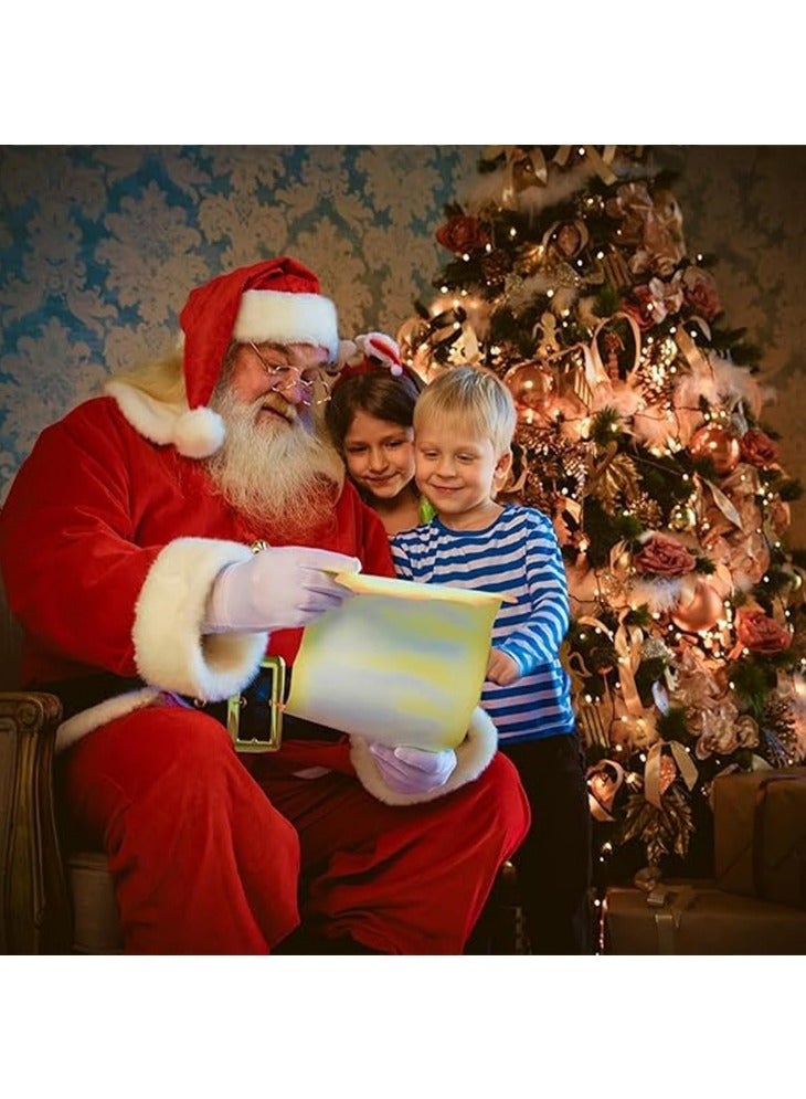CCOVERY Christmas Santa Claus Costume with Beards Santa Suit Adult Men,Deluxe Santa Outfit Set Professional Santa Costumes,Velvet Complete Santa Suits - Image 4