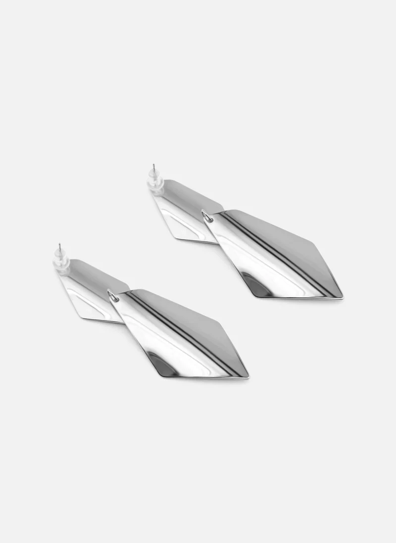 Lichi  Geometric stud earrings in glossy metal for Women | Best Price UAE