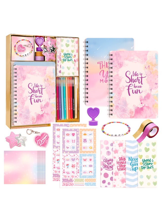 Diy Journal Kit For Girls Birthday Gift Sbook Children's Diary Set