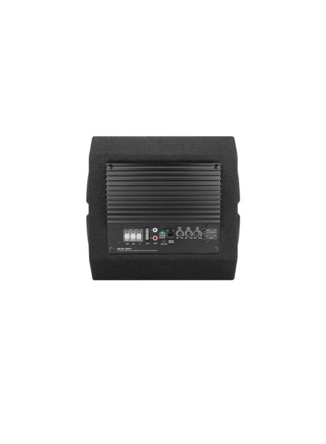 مضخم صوت سيارة نشط MBQ AS-BL-2001 مقاس 8 بوصات مع مشعاع سلبي - طاقة قصوى 130 واط، طاقة RMS 80 واط، صندوق صوت جهير مغلق صغير الحجم - Image 2