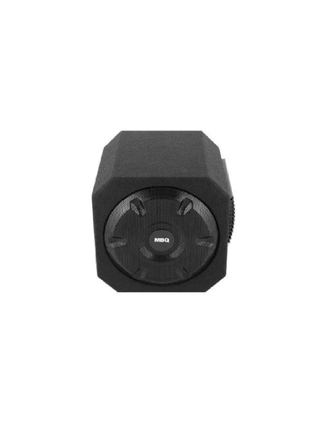 مضخم صوت سيارة نشط MBQ AS-BL-2001 مقاس 8 بوصات مع مشعاع سلبي - طاقة قصوى 130 واط، طاقة RMS 80 واط، صندوق صوت جهير مغلق صغير الحجم - Image 3