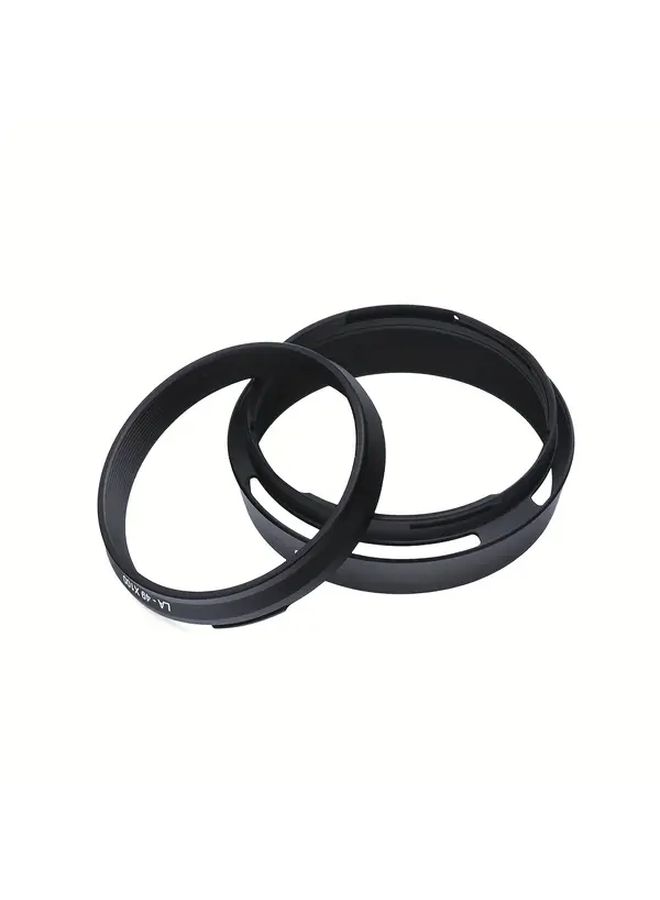 49mm فلتر متوافق مع مجموعة محول غطاء عدسة سبائك الألومنيوم لسلسلة Fujifilm X100 أسود - Image 5