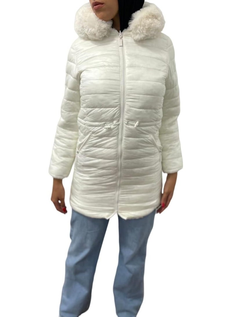 ROBIN Women's White Double Face Jacket - Robin  - Image 1