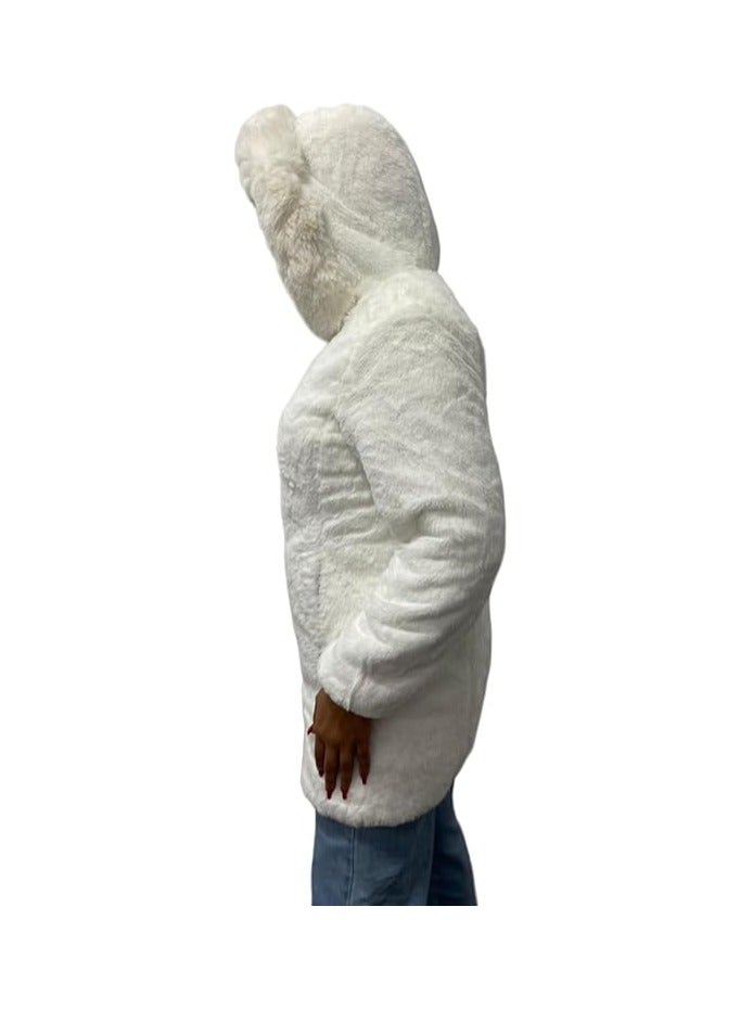 ROBIN Women's White Double Face Jacket - Robin  - Image 3