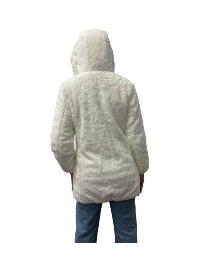 ROBIN Women's White Double Face Jacket - Robin  - Image 5