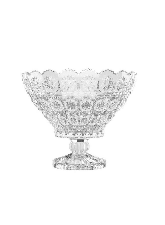 وعاء تقديم، وعاء زجاجي كبير وصغير، أوعية معكرونة، أوعية سلطة كبيرة، للآيس كريم، والفواكه، والحلوى، والوجبات الخفيفة، والحبوب، والمكسرات - أطباق تقديم زجاجية فاخرة - Image 4