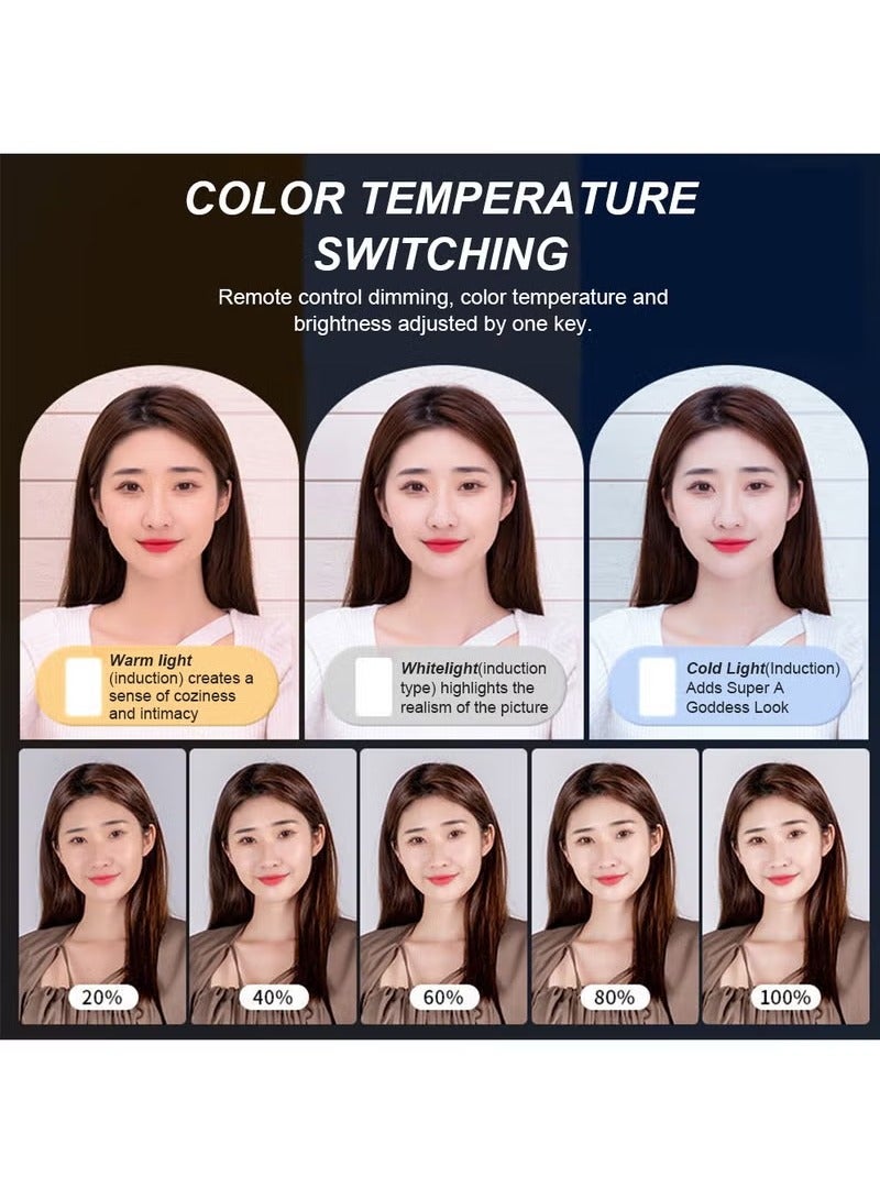 YelaJoy 11 Inch LED Video Fill Light Kit, 2800-5600K 3 Colors Dimmable Photography Light with Desktop Stand for Video Photography - Image 5