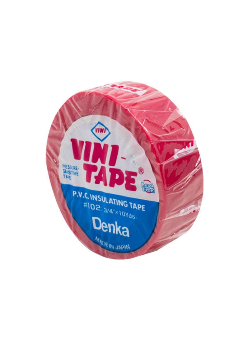 VINI شريط فيني الكهربائي بألوان متنوعة 1 قطعة شريط عزل PVC لحماية الأسلاك مقاوم للحرارة بمواد لاصقة قوية شريط عزل كهربائي للاستخدام المنزلي والمكتبي وأعمال الإصلاح اليدوية - Image 1
