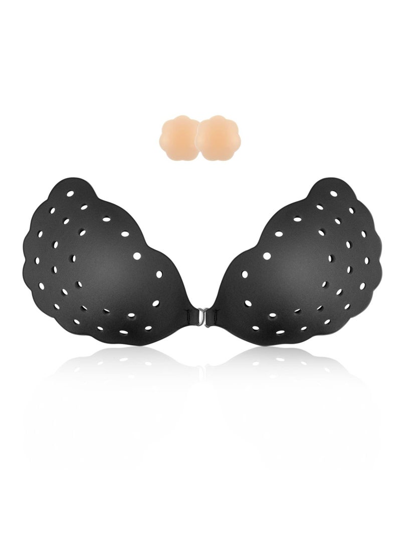 SYOSI - Sticky Bra Breathable Strapless Bra Adhesive Push Up Backless Bras for Women - Image 1