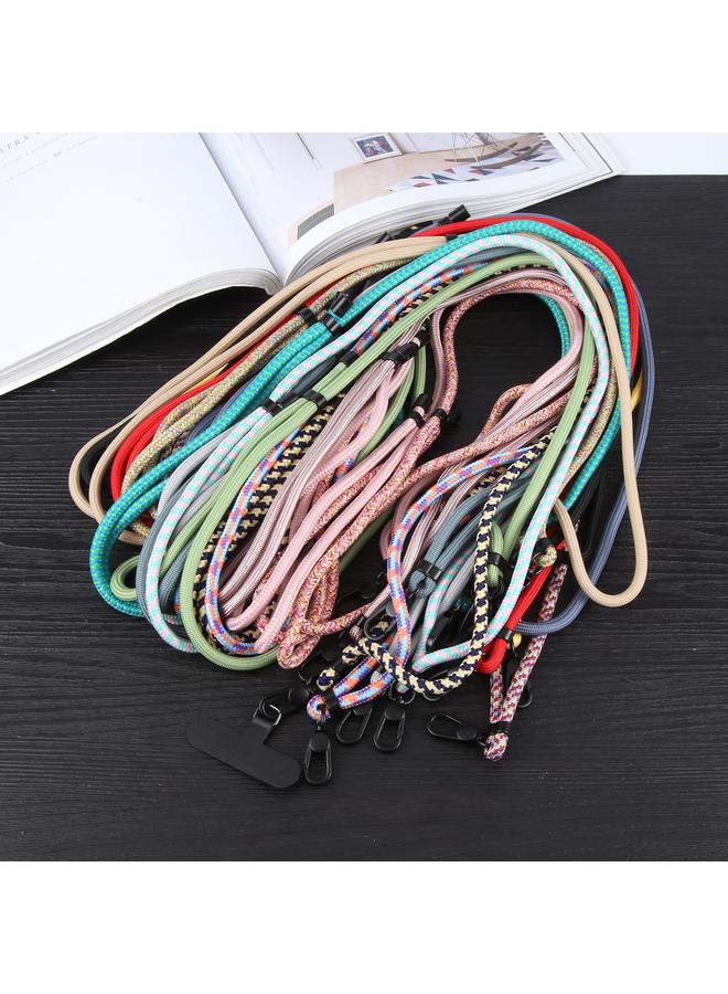 زبون حبل طويل قابل للتعديل للهواتف المحمولة بمشبك أسود مقاس 6 مم، مضاد للضياع - Image 2