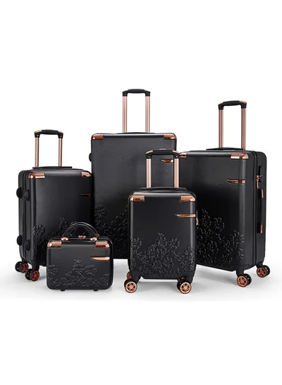 LIMRA Luggage set 5 pieces travel Bags with a distinctive design from limra black
