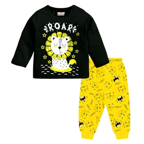 Kuchipoo Baby Boy Regular Fit Cotton Printed T-Shirts and Pyjamas Set (KUC-PSUT-140, 4-5 Years, Multi-Colored) - Image 3