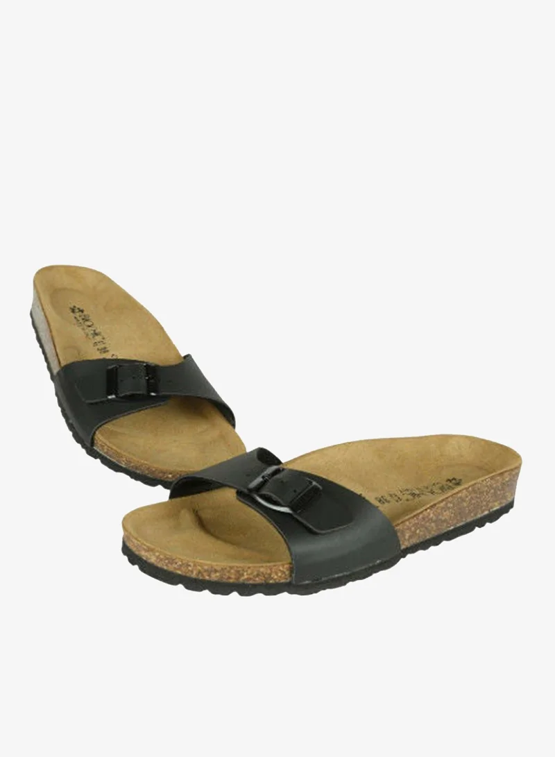 BiOCHIC Biochic Ladies Single Strap Sandals 012-472 1837-Black