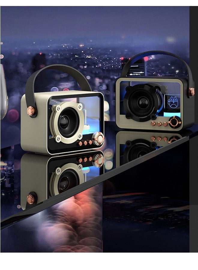 نيوترل مكبر صوت Bluetooth QD05 Creative Sleep يتميز بإضاءة RGB بسيطة وتصميم مدمج وسهل الحمل. استمتع بالموسيقى وتلقى المكالمات واستمع إلى راديو FM. مثالي لحفلات أعياد الميلاد وتناول الطعام خارج المنزل وفترات الاسترخاء للتأمل والمناسبات المماثلة. (أبيض) - Image 2