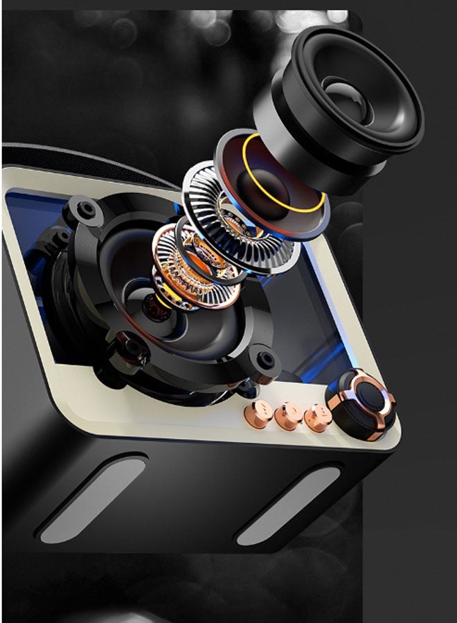 نيوترل مكبر صوت Bluetooth QD05 Creative Sleep يتميز بإضاءة RGB بسيطة وتصميم مدمج وسهل الحمل. استمتع بالموسيقى وتلقى المكالمات واستمع إلى راديو FM. مثالي لحفلات أعياد الميلاد وتناول الطعام خارج المنزل وفترات الاسترخاء للتأمل والمناسبات المماثلة. (أبيض) - Image 3