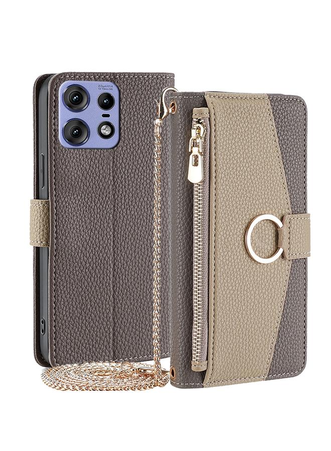 S-TOP Case For Motorola Edge 50 Pro 5G Crossbody Litchi Texture Leather Phone Case - Image 1