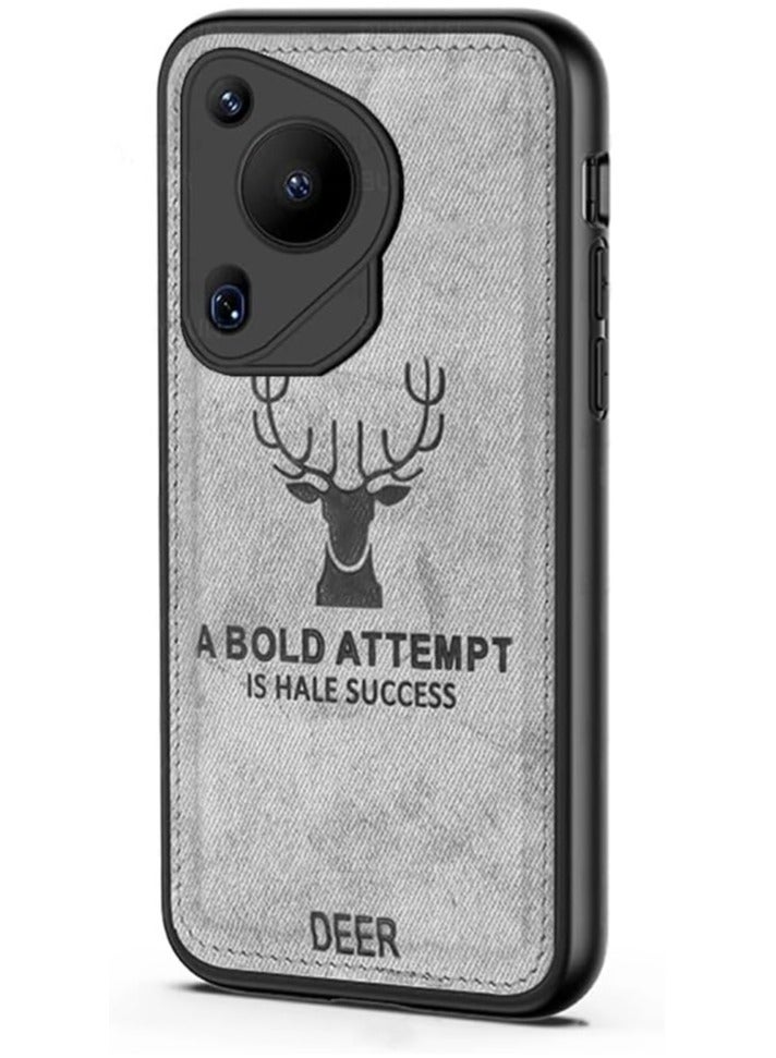 عام حافظة متوافقة مع هواوي بورا 70 الترا ، رقيقة جدا الغزلان نمط حافظة ظهر جلدية سيليكون لينة حافة للصدمات كامل الجسم الغطاء الواقي - Image 1