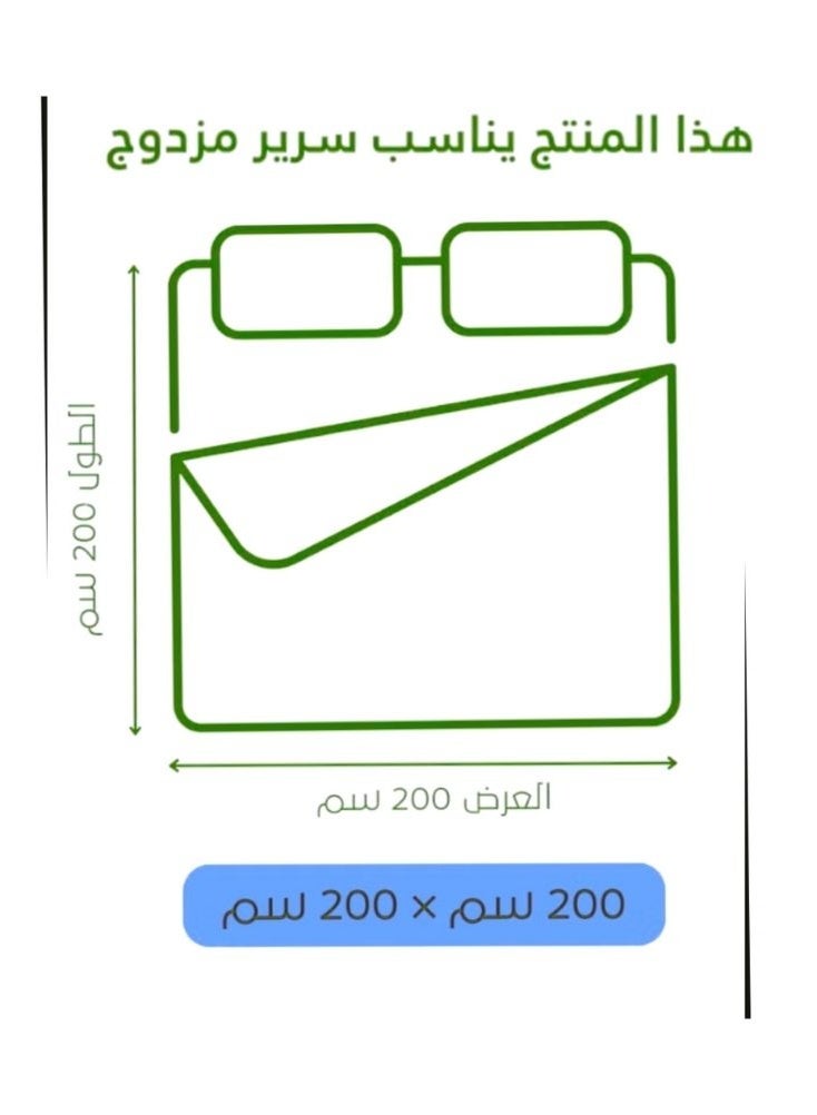 Microfiber Hotel Comforter Set, Fits 200 cm x 200 cm Bed, 7 Pcs King Size with Cozy Filling Best For Winter, Soft Premium Design – Cream Yellow - Image 3