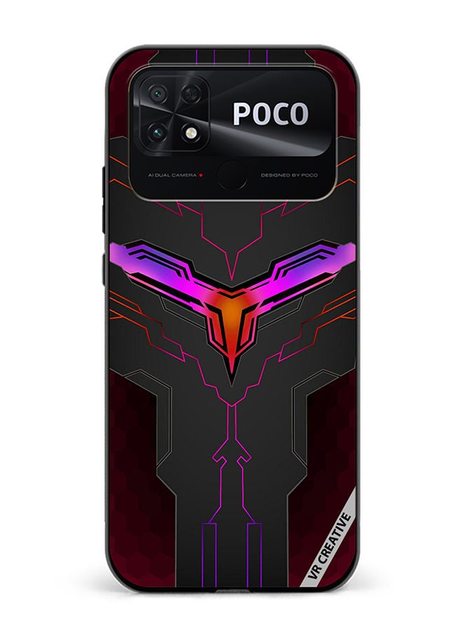 VR CREATIVE Protective Case Cover For Xiaomi Poco C40 Gaming Ax Design  Multicolour - Image 1
