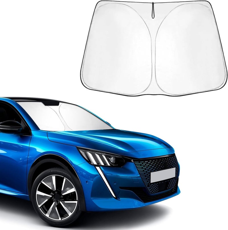 BSTW Car Sun Shade for Peugeot 208 e-208 (2019-2025) - Foldable Windscreen Cover with Heat Insulation & UV Protection - Image 1