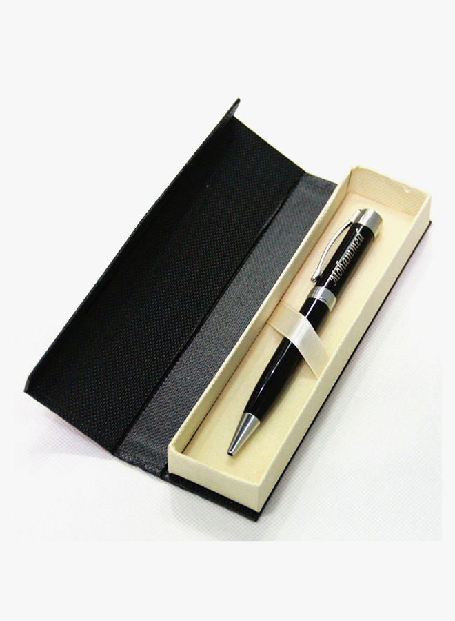 نيبمينينت قلم حبر جاف معدني برأس كروية محفور عليه اسم "محمد" أسود - Image 2