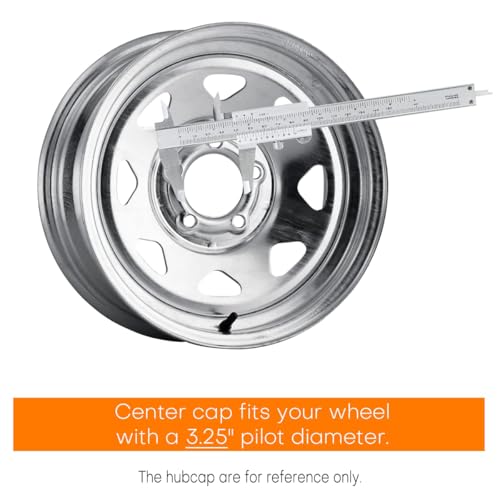 GTownWorks 4Pcs 83MM 3.25inch Wheel Center Caps for Weld Racing Wheels Rims, Fit 3.25" Center Bore Chrome Hub Covers - Image 4