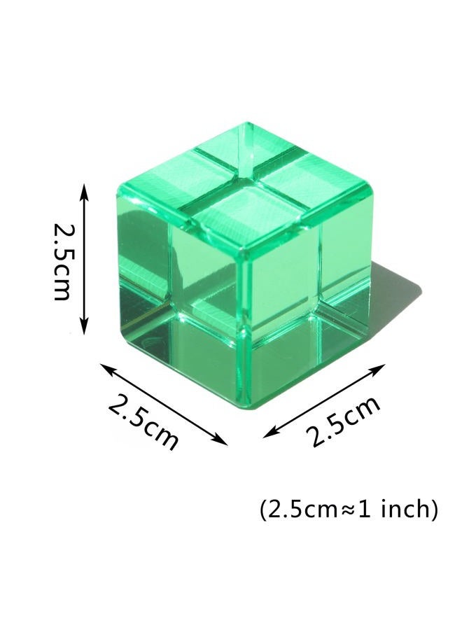 KOAICS Rainbow Crystal Acrylic Cubes Children Learning Color Light Shadow Toy, Stacking Gem Blocks Sensory Building Blocks for Kids(48PCS)… - Image 2