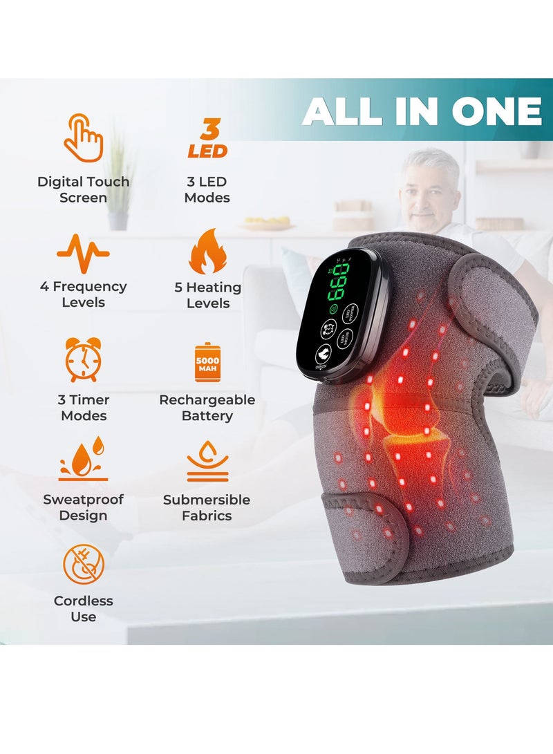 VERTEX&KAIBIN Infrared light therapy joint knee shoulder electric heating knee pad - Image 2