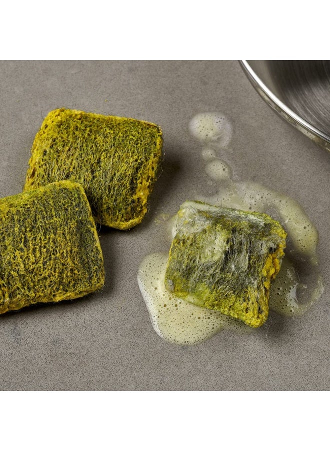 وسادات صابون الصوف الفولاذي من بريلو، تدوم طويلاً، برائحة الليمون (ليمون، 10 قطعة (عبوة من 1))