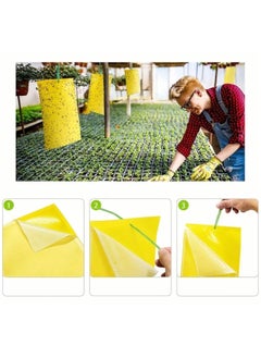 Just Quality 10pcs, Yellow Double-sided Sticky Traps For Bug, Fly Trap, Insect Trap - Catch Multiple Flying Insects With Natural Mold Control Sticker - Perfect For Gardening 25cmx20cm  - Image 3