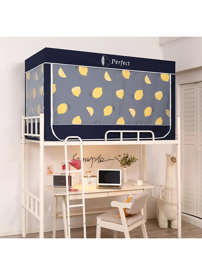 Bluejw Cross-border Mosquito Net Student Dormitory Upper And Lower Bent Curtain Integrated Shading Mosquito Net Dust-proof Top Fabric Household Zipper Square Net - Image 4