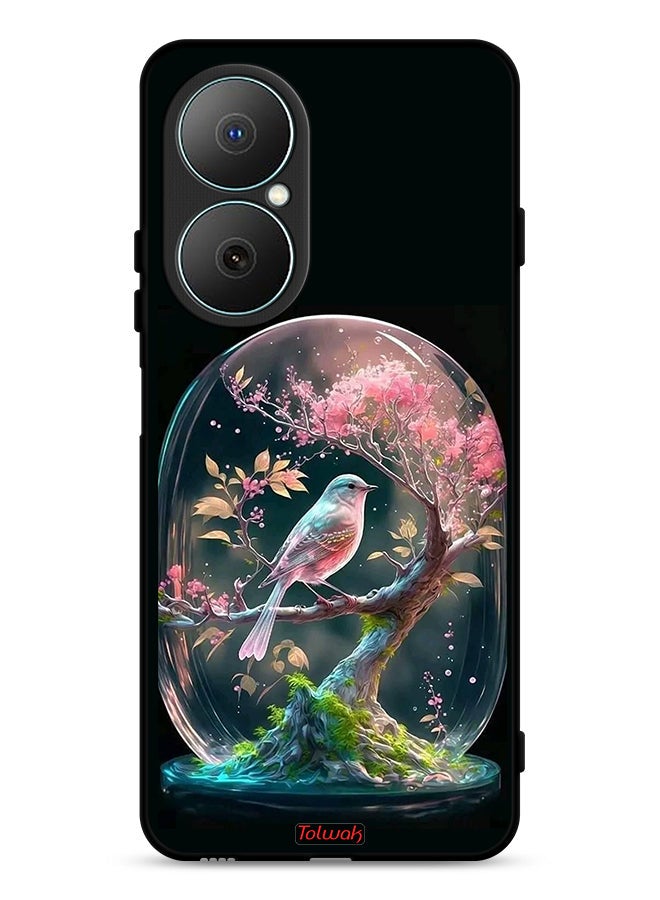 Tolwak Huawei Nova Y73 Protective Case Cover Bird In Jarr