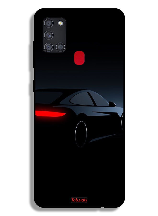 Tolwak Samsung Galaxy A21s Protective Case Cover Dark Car - Image 1