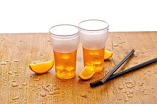 POPLEY Unbreakable Premium Drinking Glasses - Set of 6 Plastic Tumbler Cups Reusable - Perfect for Gifts - BPA Free - Dishwasher Safe - Stackable (Clear) - Image 4