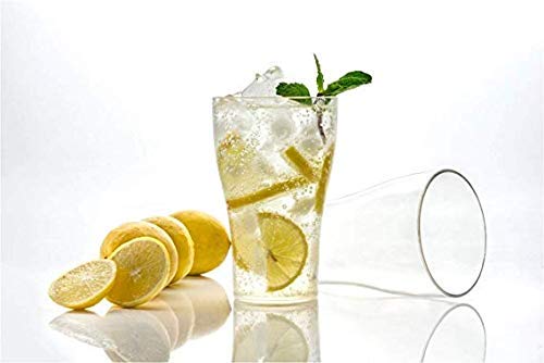POPLEY Unbreakable Premium Drinking Glasses - Set of 6 Plastic Tumbler Cups Reusable - Perfect for Gifts - BPA Free - Dishwasher Safe - Stackable (Clear) - Image 5