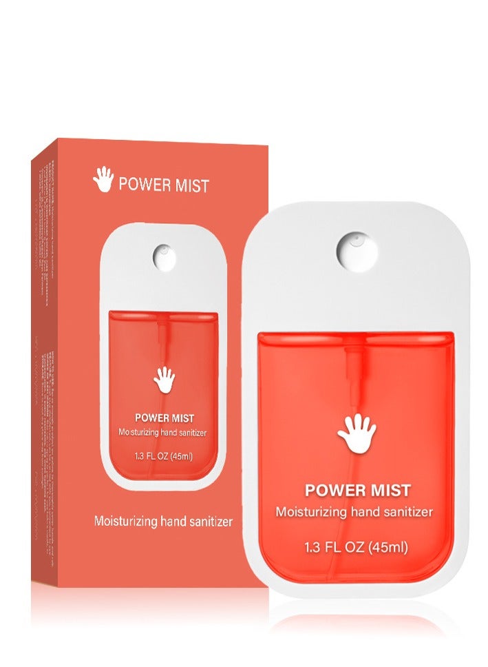 POWER Mist Hydrating Hand Sanitizer Spray - 45ml Moisturizing Watermelon Flavor, Quick-Drying, Non-Sticky Travel Size, Cleanses Your Hands, Compact Hand Sanitizer for Germs u0026 Bacteria Protection - Image 1