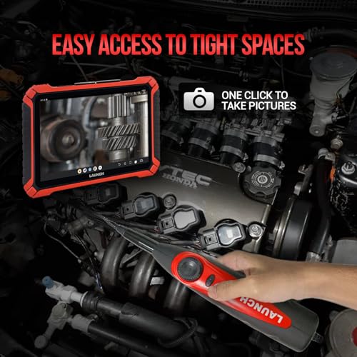 LAUNCH VSP-600 Videoscope, 7mm Snake Camera with 6 LED Lights USB Borescope, IP67 Waterproof HD Borescope Inspection Camera, Industrial HD Endoscope for X-431 Series, Android Cellphone - Image 3