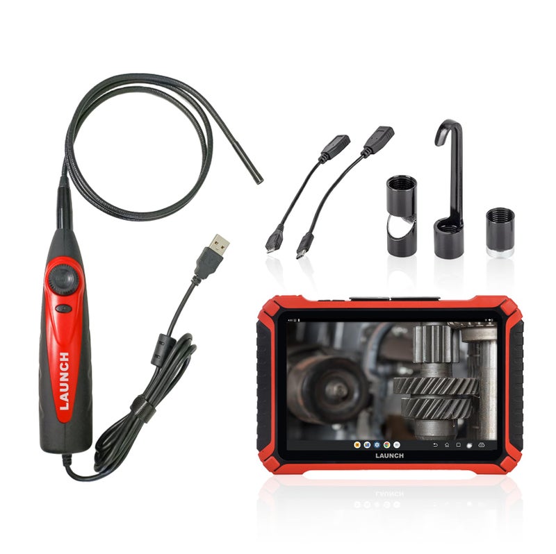LAUNCH VSP-600 Videoscope, 7mm Snake Camera with 6 LED Lights USB Borescope, IP67 Waterproof HD Borescope Inspection Camera, Industrial HD Endoscope for X-431 Series, Android Cellphone - Image 1