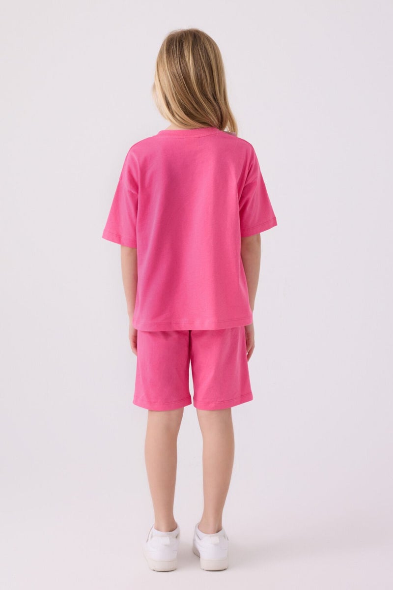 U.S. Polo Assn. Girls Fuchsia Bermuda Set  - Image 5