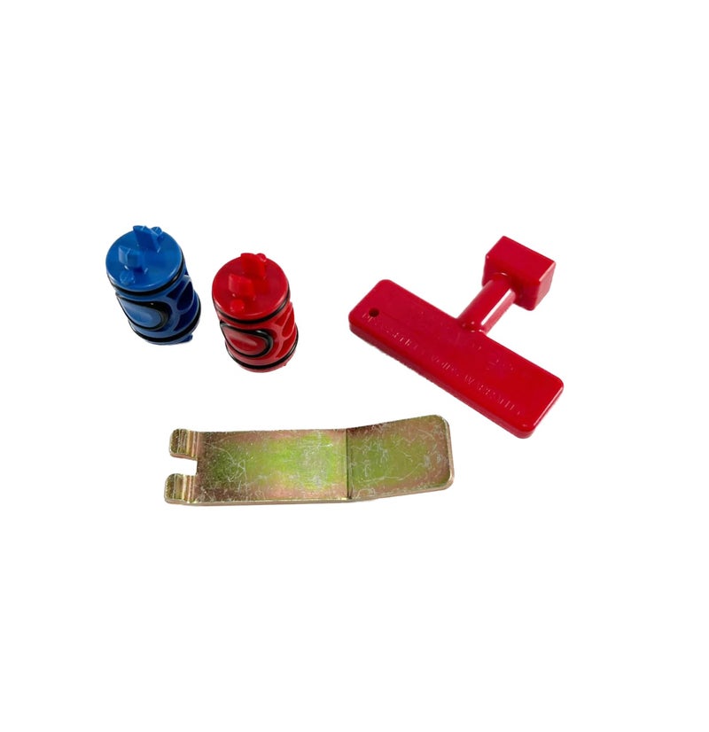 فييجا Viega 51602 PureFlow Zero Lead Manabloc طقم استبدال جذع الصمام - الأحمر والأزرق | يستبدل 50602 - Image 1